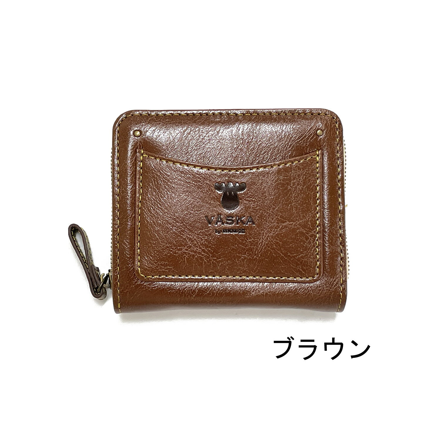VASKA by moz ランガ RF札入れ モズ モズ財布 moz VASKA ヘラジカ 財布 折財布 多機能 カード収納 レディース ガールズ ティーンズ ボーイズ