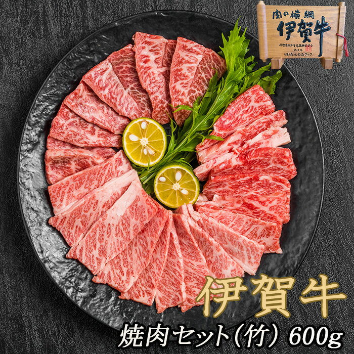 国産 黒毛和牛 食べ比べ 【伊賀牛】 焼肉セット 竹 特選カルビ /上カルビ 各300g 合計600g 2～3人前 高級 ギフト 三重県産 送料無料