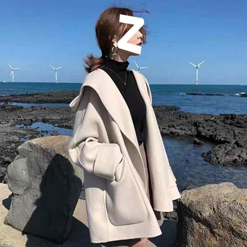 ケープコート レディース 春秋 薄手 事務服 セットアップ 人気 A:アイボリー B:黒 S M L XL 2XL