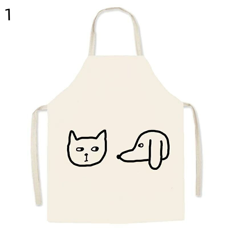 送料無料 おしゃれ 大きいサイズ レディース メンズ かわいい 保育士 折りたたみ 首掛け 綿100％ イラスト ポケット キッチン 台所 掃除 ママ 女性 男性 メール便