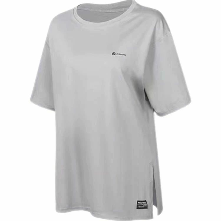 ロング丈 半袖 レディース 半袖tシャツ サイドスリット 運動着 スポーツウェア ヨ...