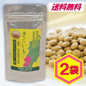 菊芋タブレット 200粒 50g 2袋セット販売 イヌリン豊富 食物繊維 農薬・化学肥料不使用栽培菊芋 山形県 長井市産 森の学校