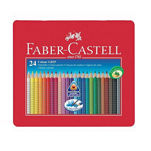 お絵かき 色鉛筆 FABER-CASTELL カラーグリップ色鉛筆 24色入り