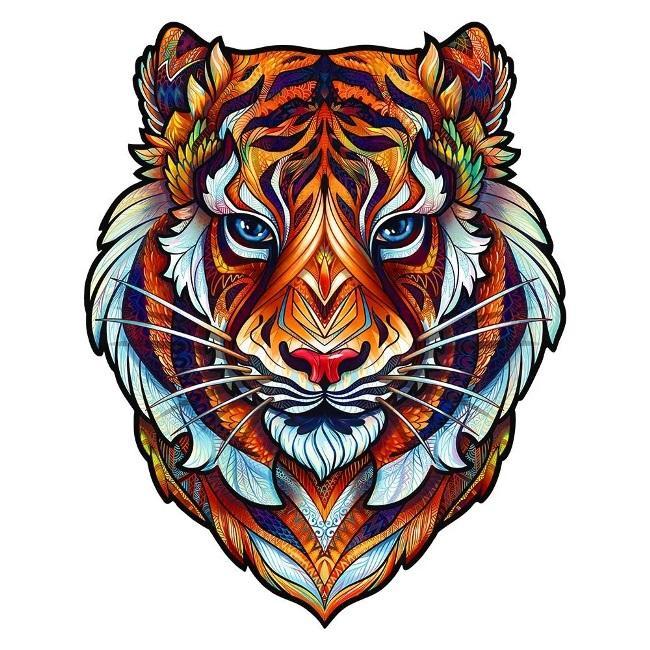 【ブラックフライデークーポン対象】木製ジグソーパズル UNIDRAGON ラブリー・タイガー RSサイズ 41cm×..