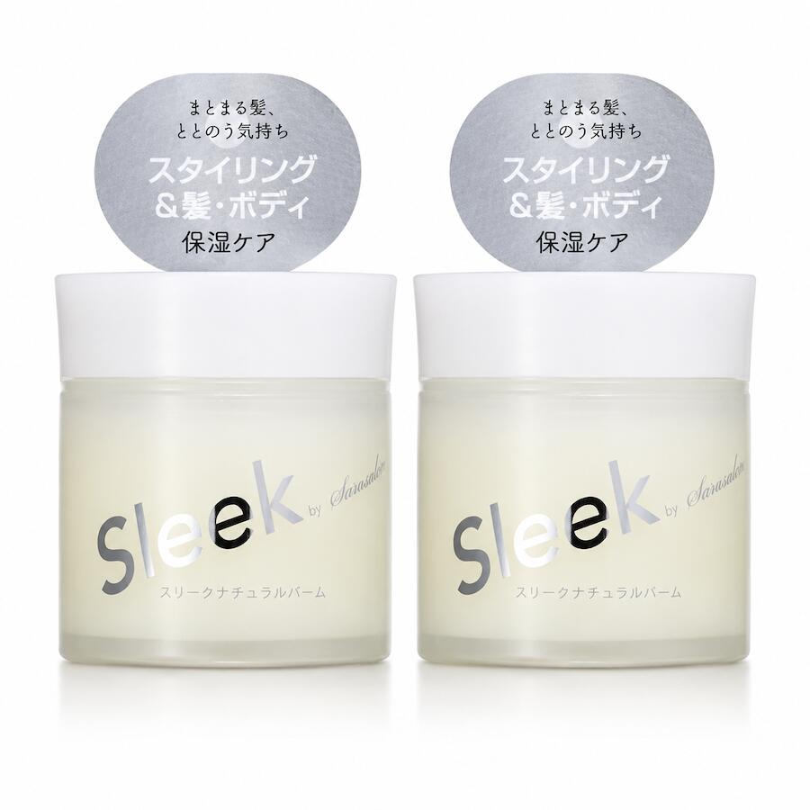 【まとめ買い2個セット】 スリークbyサラサロン ナチュラルバーム ピュアシトラス 40g 保湿 スタイリング Sleek by sarasalon ナチュラル バーム ヘア ボディ 髪の毛 ヘアバーム いい 香り スタイリングバーム ヘアスタイリングバーム ヘアーバーム 保湿バーム