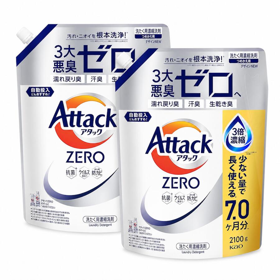アタックZERO つめかえ用 メガサイズ 2100g