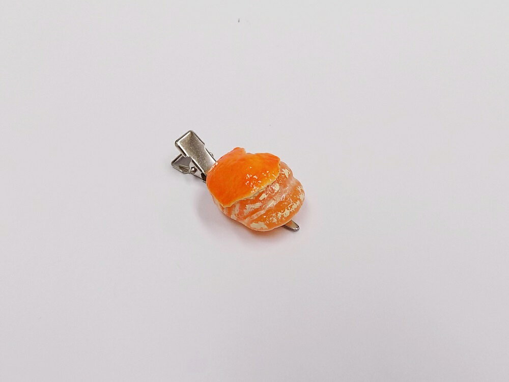 Rakuten - 【 ヘアクリップ ハート型 ミカン・皮つきハート 小 】日本製 小物 食品サンプル おもしろ プレゼント かわいい おしゃれ ハンドメイド 模型 フェイクフード フード 食べ物 パーツ 撮影 大阪 ユニーク ヘアアクセサリー