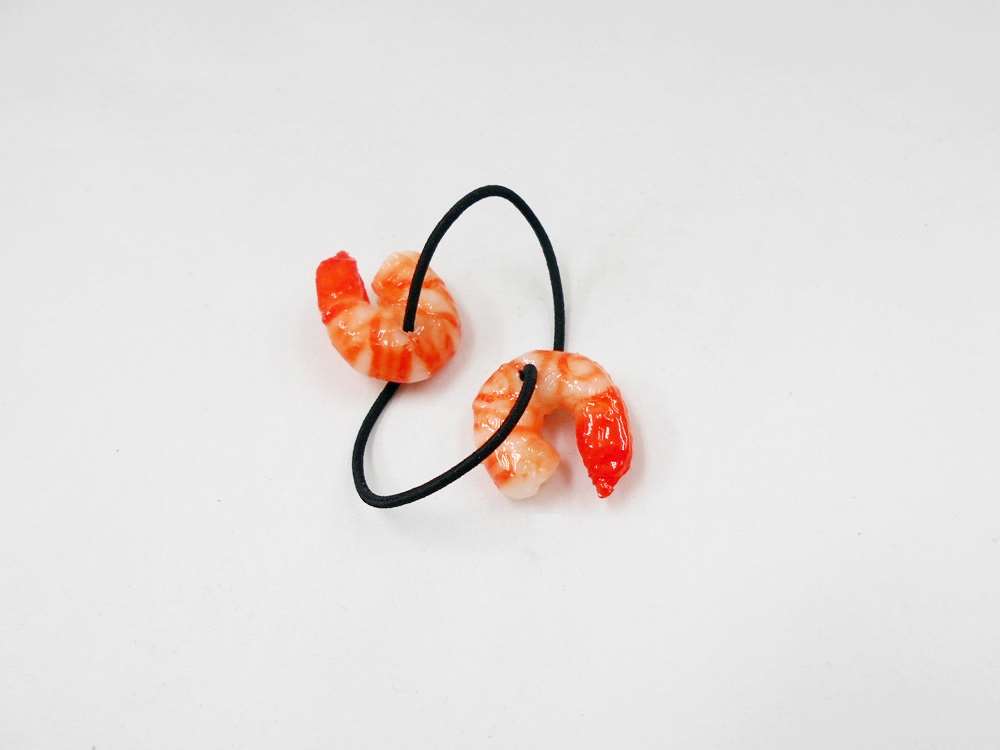 【 ヘアゴム 小エビ・ミニ 2ヶ付 】 日本製 小物 食品サンプル おもしろ プレゼント かわいい おしゃれ..
