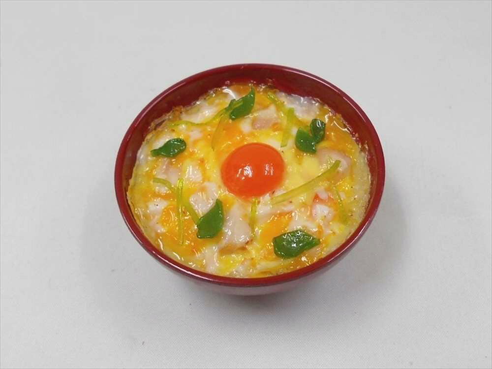 【 ミニ椀 親子丼 】 日本製 小物 食品サンプル おもしろ プレゼント かわいい おしゃれ ハンドメイド ポーチ バッグ 模型 フェイクフード フード 食べ物...