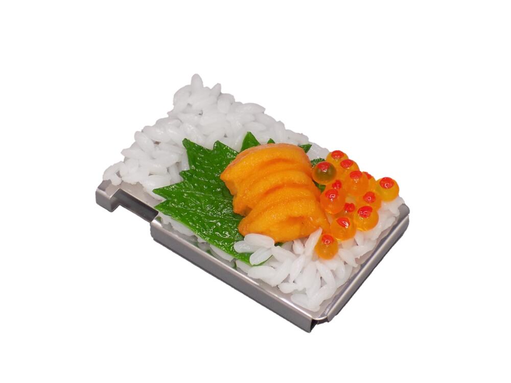 Rakuten - 【 ミンティア ケース ウニイクラ 】 日本製 小物 食品サンプル おもしろ プレゼント かわいい おしゃれ ハンドメイド ポーチ バッグ 模型 フェイクフード フード 食べ物 パーツ 撮影 大阪 ユニーク Japan タブレットケース