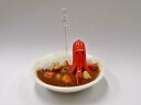 【 カード立て カレーライス小・ウインナータコ クチなし 】 日本製 メモスタンド 小物 食品サンプル おもしろ プレゼント かわいい おしゃれ ハンドメイド ...