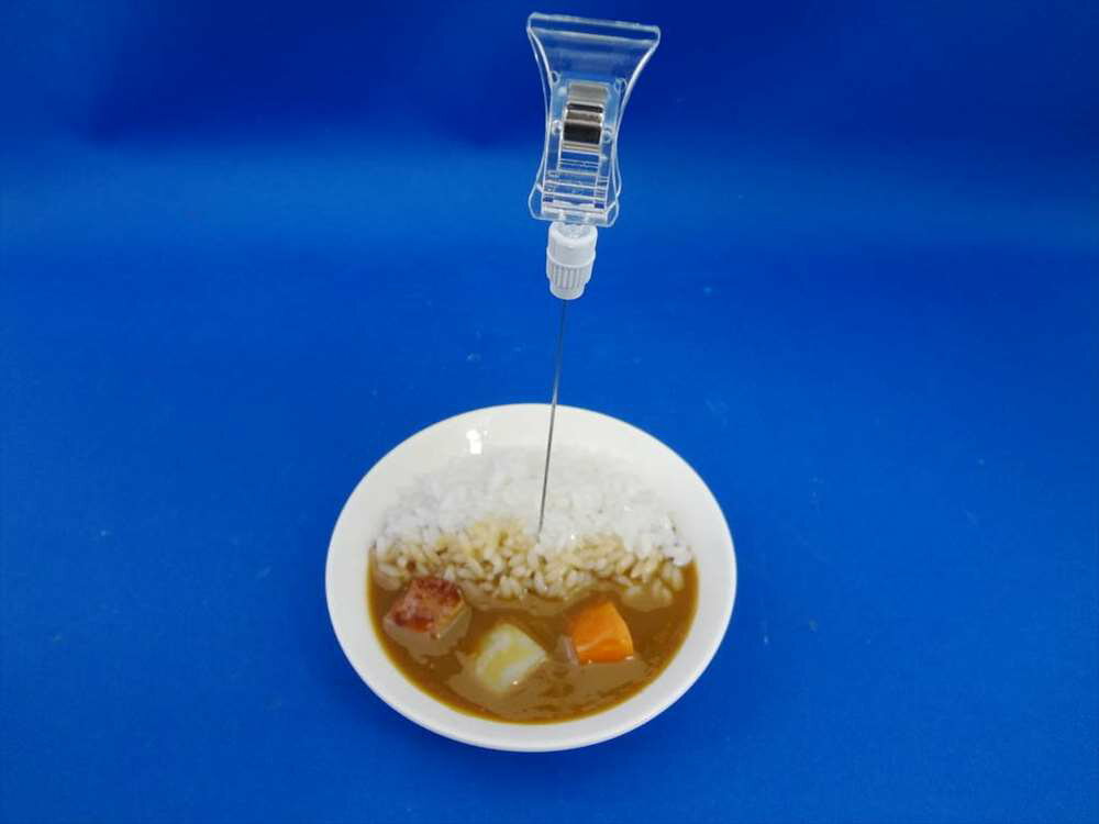Rakuten - 【 カード立て カレーライス 】 日本製 メモスタンド 小物 食品サンプル おもしろ プレゼント かわいい おしゃれ ハンドメイド 模型 フェイクフード フード 食べ物 パーツ 撮影 ぬい撮 ユニーク