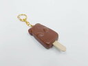 【 キーホルダー アイス:くま チョコ 】 日本製 小物 食品サンプル おもしろ プレゼント かわいい おしゃれ ハンドメイド ポーチ バッグ 模型 フェイクフ...