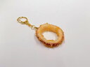 【 キーホルダー イカ リング 揚げ】 日本製 小物 食品サンプル おもしろ プレゼント かわいい おしゃれ ハンドメイド ポーチ バッグ 模型 フェイクフード...