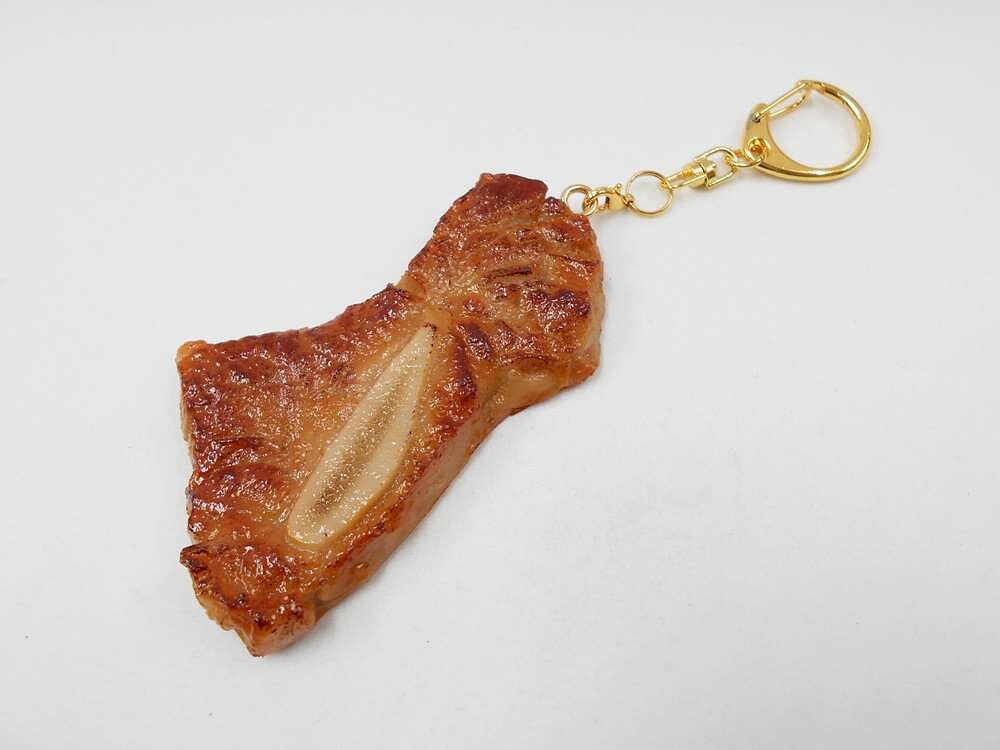 【 キーホルダー 骨付カルビ焼肉 】 日本製 小物 食品サンプル おもしろ プレゼン...