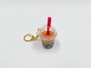 【 キーホルダー タピオカ ミルクティー ・ ミニ】 日本製 小物 食品サンプル おもしろ プレゼント かわいい おしゃれ ハンドメイド ポーチ バッグ 模型 ...