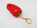 【 キーホルダー ピーマン・赤】 日本製 小物 食品サンプル おもしろ プレゼント かわいい おしゃれ ハンドメイド ポーチ バッグ 模型 フェイクフード フー...