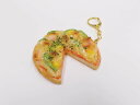 【 キーホルダー ピザ カット 3/4】 日本製 小物 食品サンプル おもしろ プレゼント かわいい おしゃれ ハンドメイド ポーチ バッグ 模型 フェイクフー...