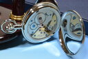 ラポート懐中時計 　裏面スケルトンタイプ　手巻き　(イギリスRapport社製）銀色メッキ　PW61[送料無料] 2