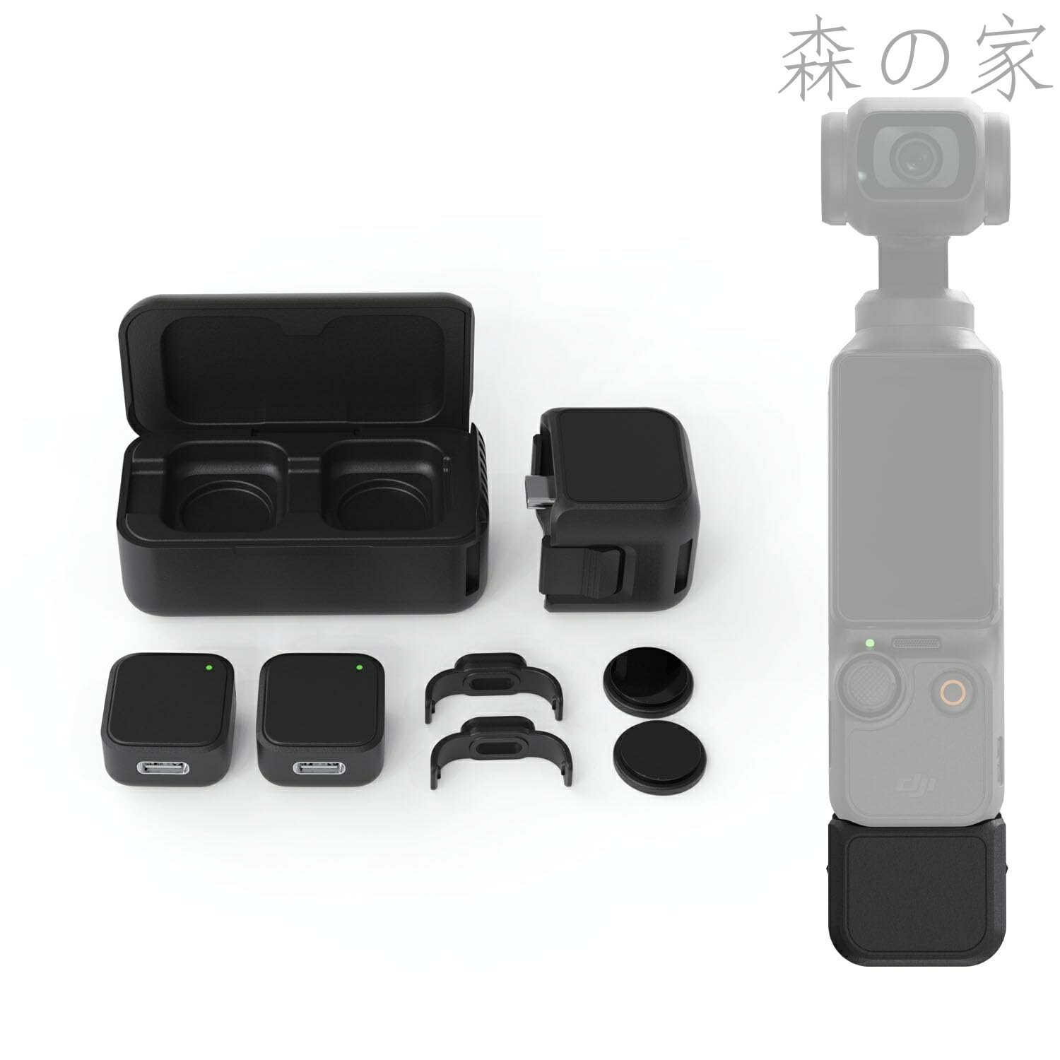 ������̵����9g DJI Osmo Pocket 3/4 �����б� �ֻ���³ �Υ����ڸ� 2 ��Ʊ�����Ѳ���Ʊ�� 15����Ϣ³���� 360�� ���� �ޥ��ͥåȼ� ASMR/Vlog ����/ư���ۿ�/�������б� ��Ǽ���ť������դ�