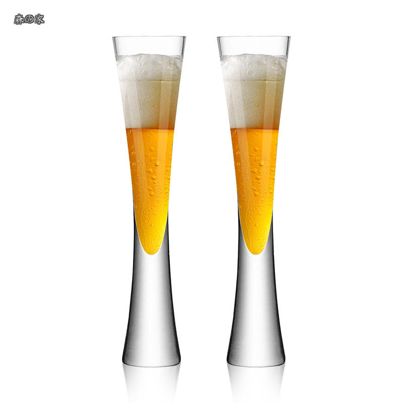 シャンパンフルート champagne tower glass set 2個セット 手吹き お洒落 クリスタル 容量150ml おしゃれ ゴブレット スパークリングワイングラス