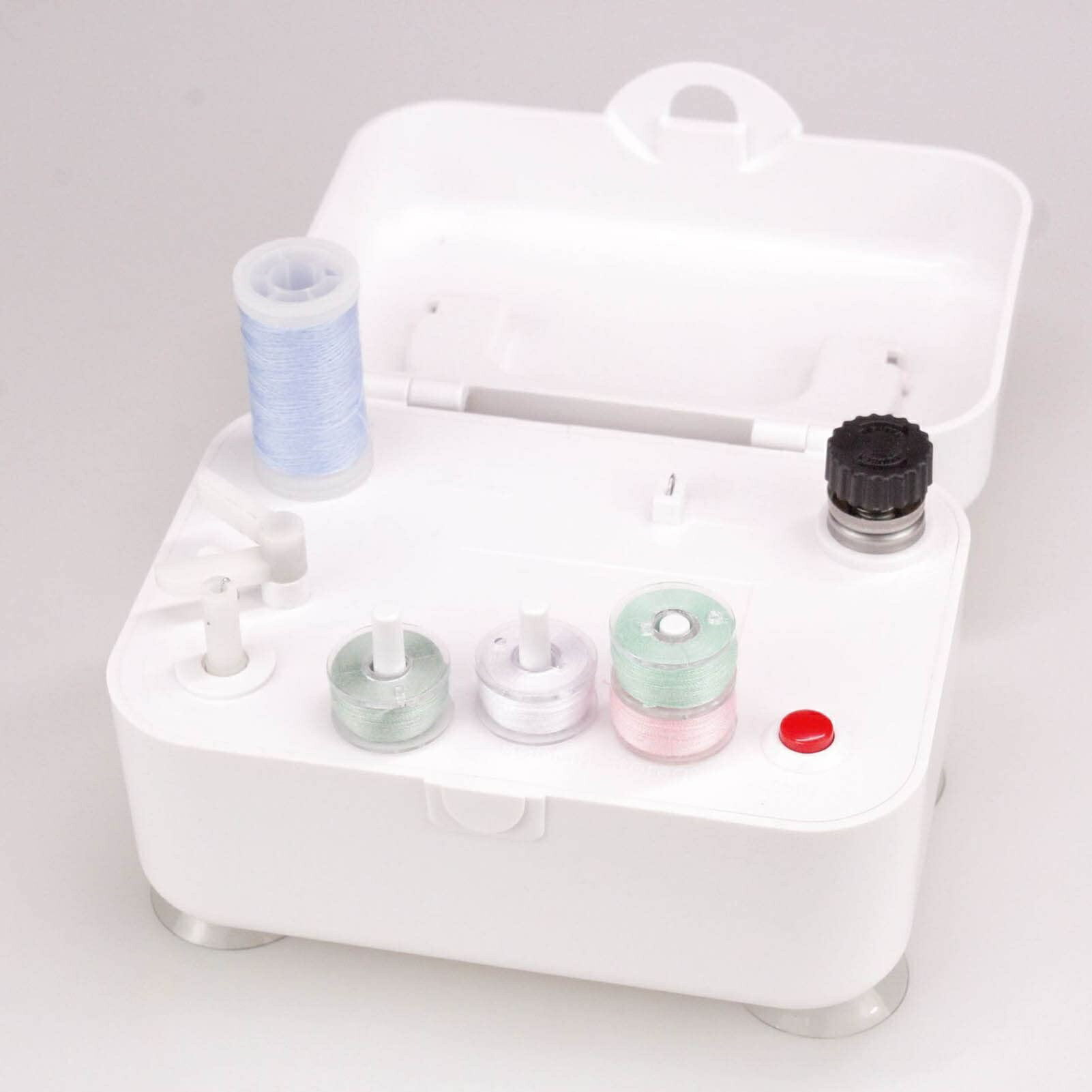 【送料無料】Gugxiom ミシンボビンワインダー ミシン用下糸巻き器 ポータブル、電気ボビンワインダー 5VDC バッテリ駆動 電気ボビンワインダー、自動糸巻き機 自動ボビンワインダー 充電式&バッテリー兼用、家庭用ミシン 裁縫道具 ミシンボビン用(4.0)