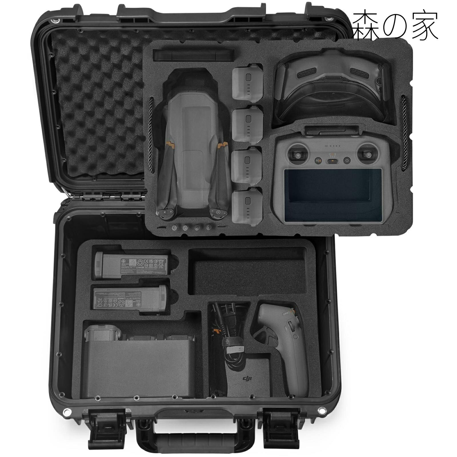 Rakuten - 【送料無料】I Air 3S 防水キャリングケース DJI Air 3 Fly Moreコンボ、DJI Goggles 3/Goggles 2、DJI Goggles Integra、DJI RC Motion 3/RC Motion 2、DJI RC Pro 2、DJI RC 2、DJI RC N3/N2、DJI RC Pro 送信機およびアクセサリーに対応 (ケースのみ)