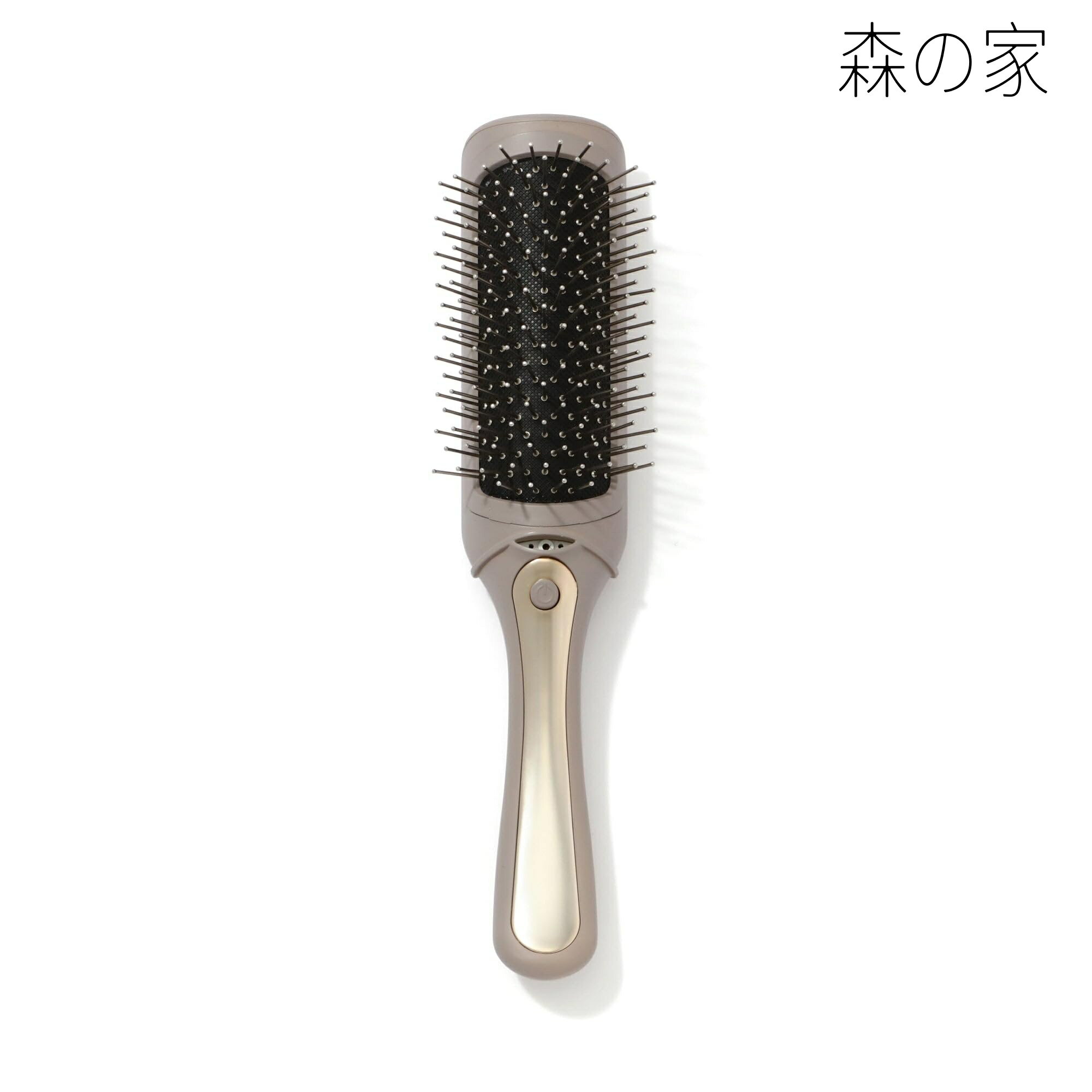 Rakuten - 【送料無料】フランフラン サロン 振動イオンヘアブラシ グレージュ マイナスイオン 電池式 電動ブラシ 頭皮ケア スカルプケア プレゼント ギフト 贈り物