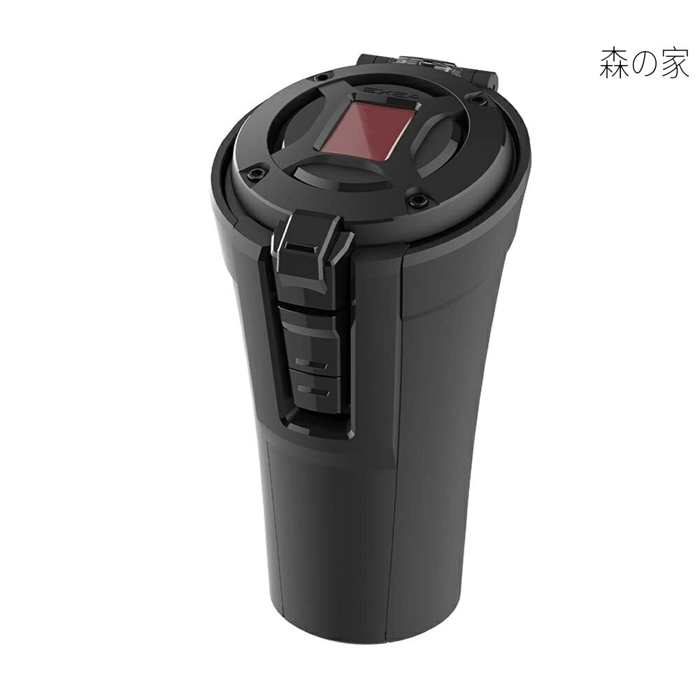 Rakuten - 【送料無料】EXEA 車内用品 灰皿ソーラーライトアッシュ ED-227 ブラック
