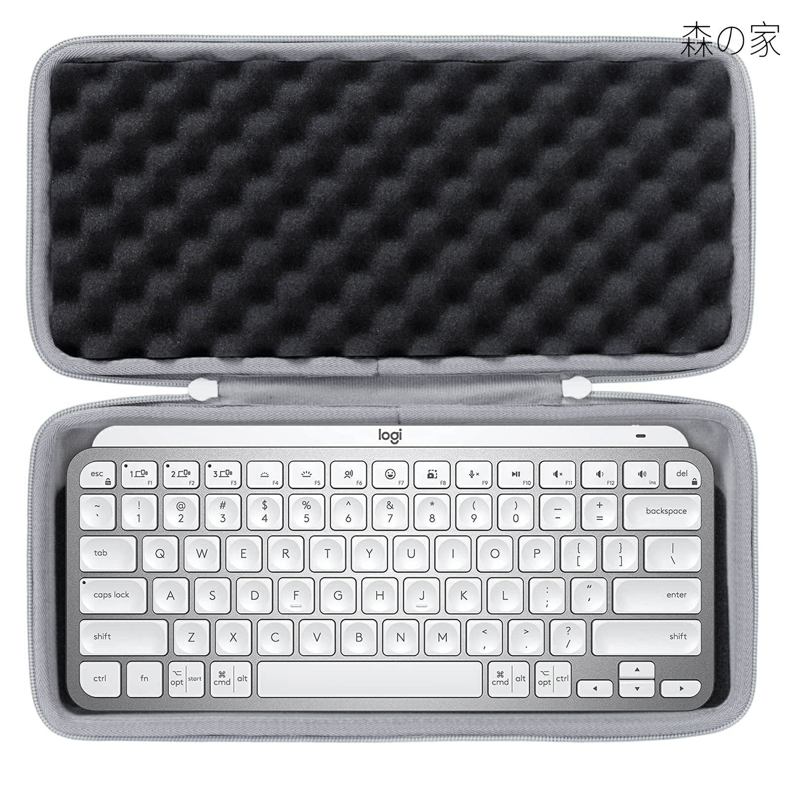 Rakuten - 【送料無料】ロジクール MX KEYS mini ?KX700PG/KX700MPG ワイヤレス イルミネイテッド キーボード収納ケース，オフホワイト-co2CREA
