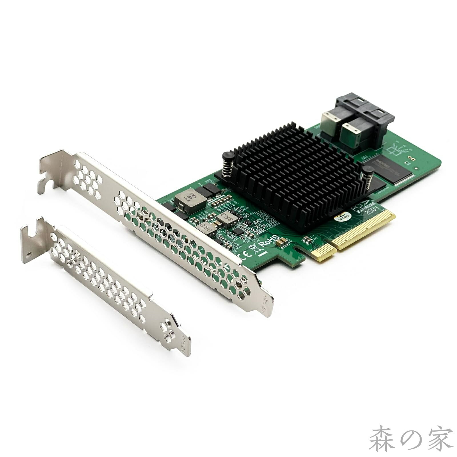 【送料無料】10Gtek 12G 内蔵 PCI Express SAS/SATA HBA Raid コントローラ カード、Broadcom SAS 3008、9300-8I相当、Raid 0/1/1E/10 をサポート