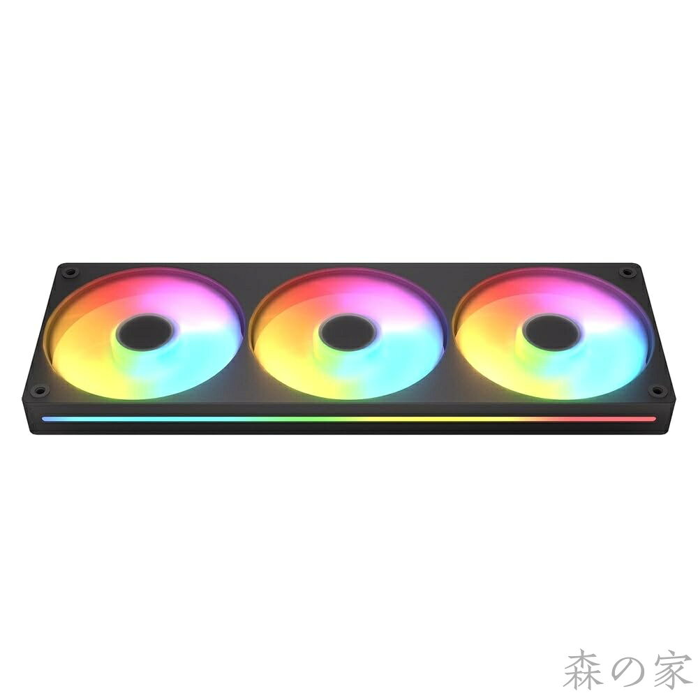 【送料無料】COUGAR Unity360-RB ARGB 一体成型タイプのシングルフレ—ムファン「UNITY ARGB」シリーズ 360mm リバースブレード ブラックモデル [CF-UN360RB-RGB]