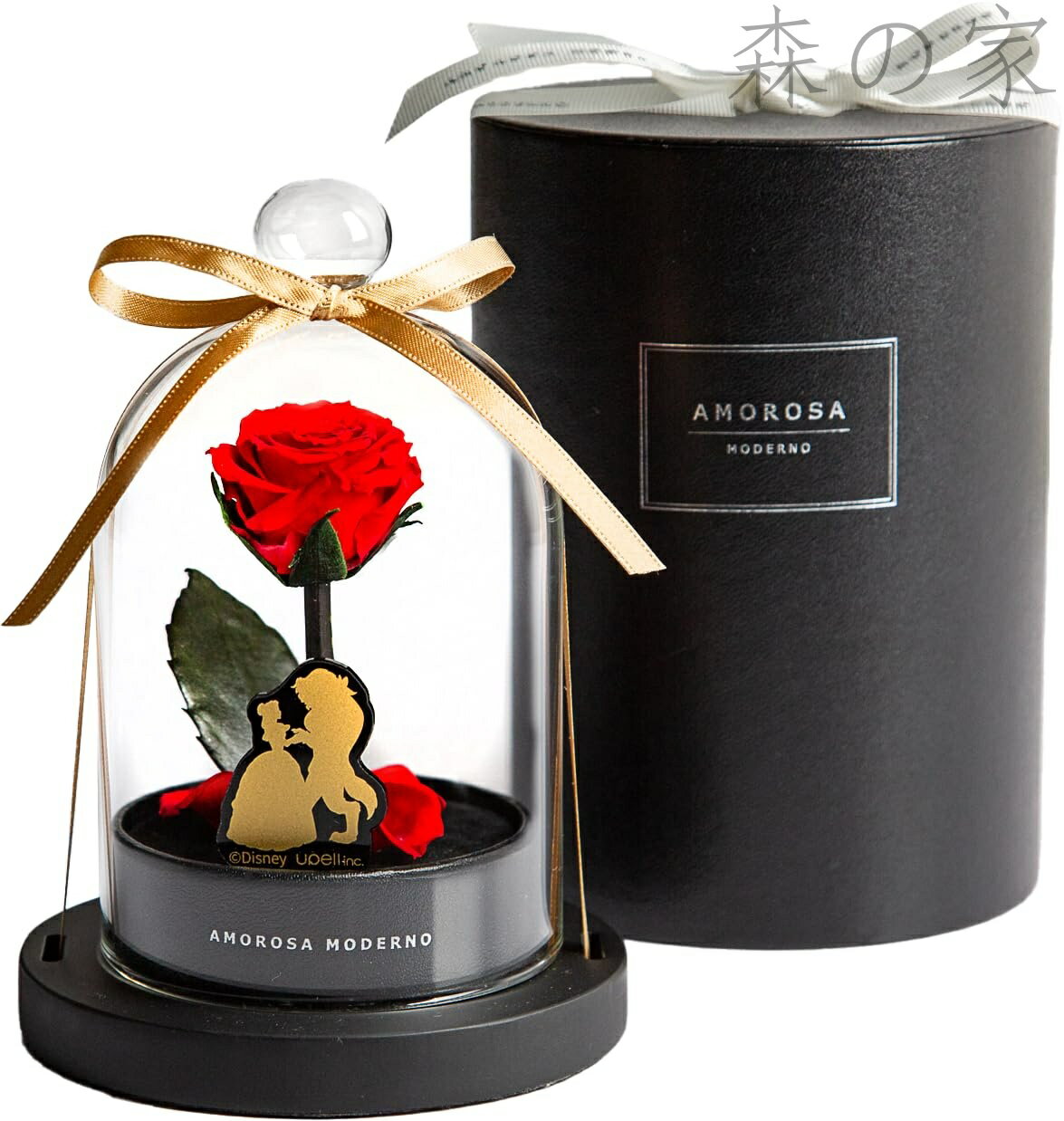 Rakuten - 【送料無料】モデルノ AMOROSA MODERNO プリザーブドフラワー リトルベル ディズニーエディション バラ ギフト 花 誕生日 結婚 記念日 プロポーズ 「美女と野獣」ドライフラワー プレゼント 女性 DSLB-30