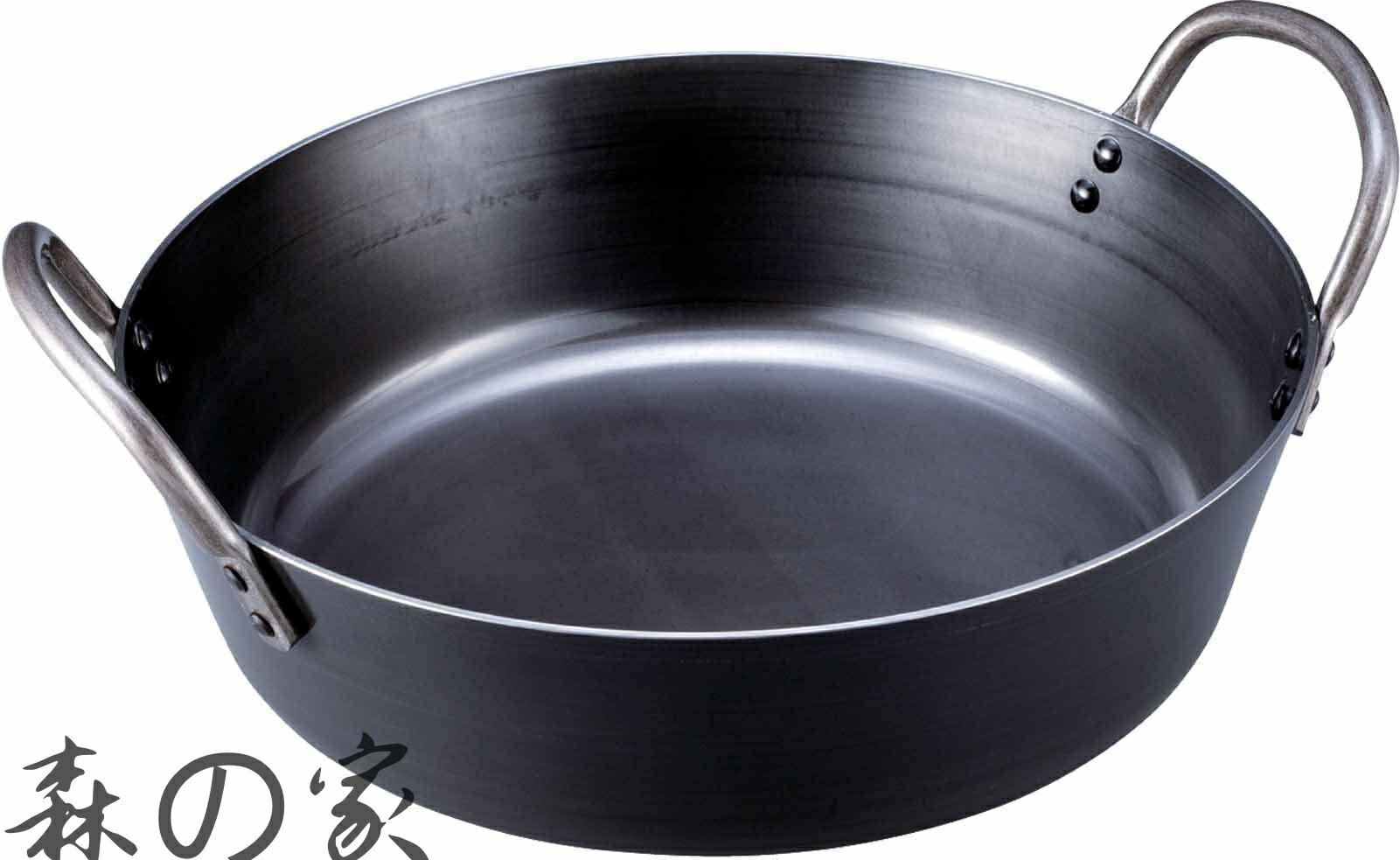 油炸鍋 - 【送料無料】天ぷら鍋 揚げ鍋 鉄 30cm 5.0L 日本製 002174 プロ仕様 業務用 神田鉄鍋