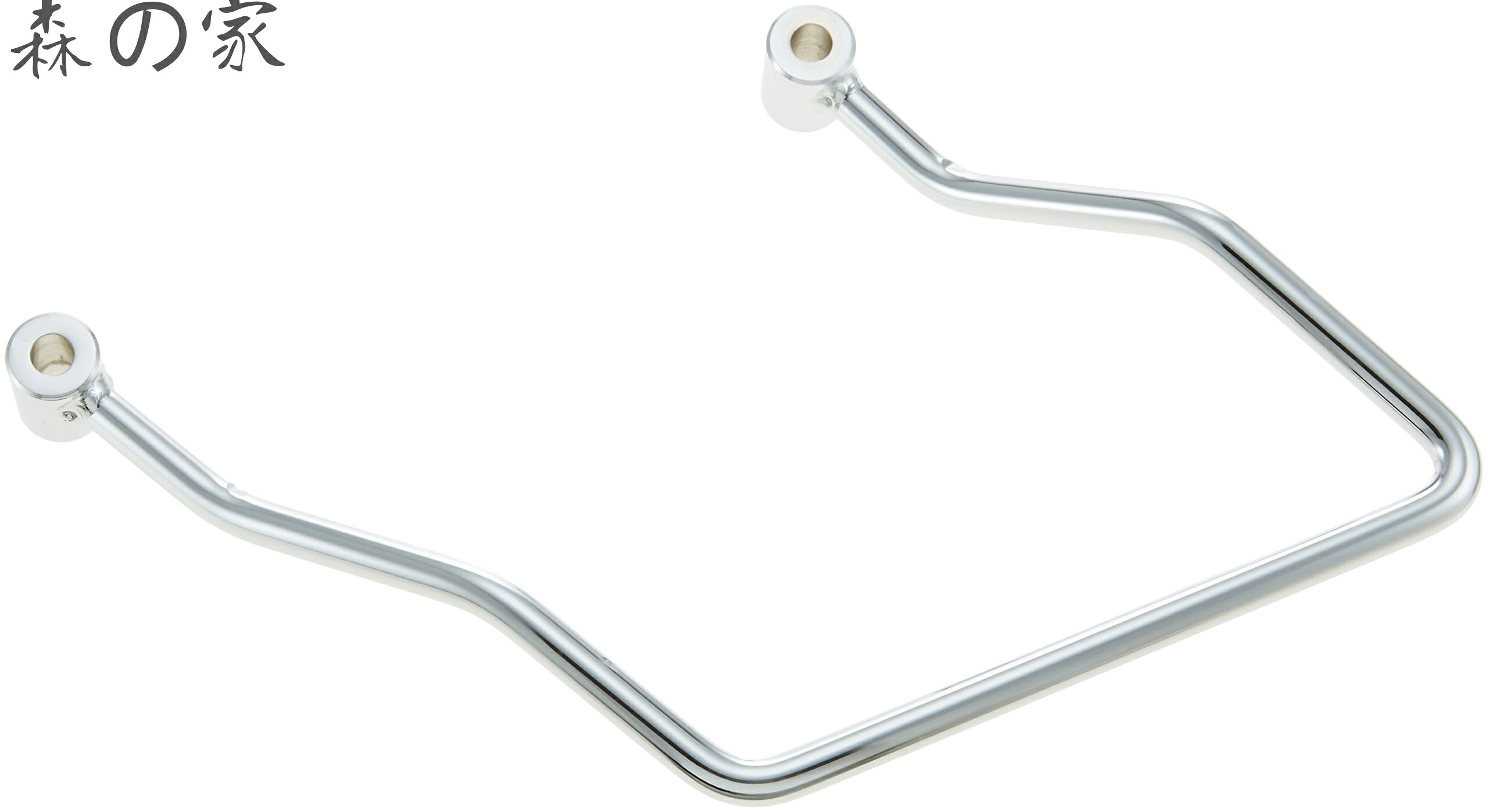 【送料無料】バイクパーツ サイドバッグサポート スチール製 エリミネーター250V 左側用 クロームメッキ 210-4702