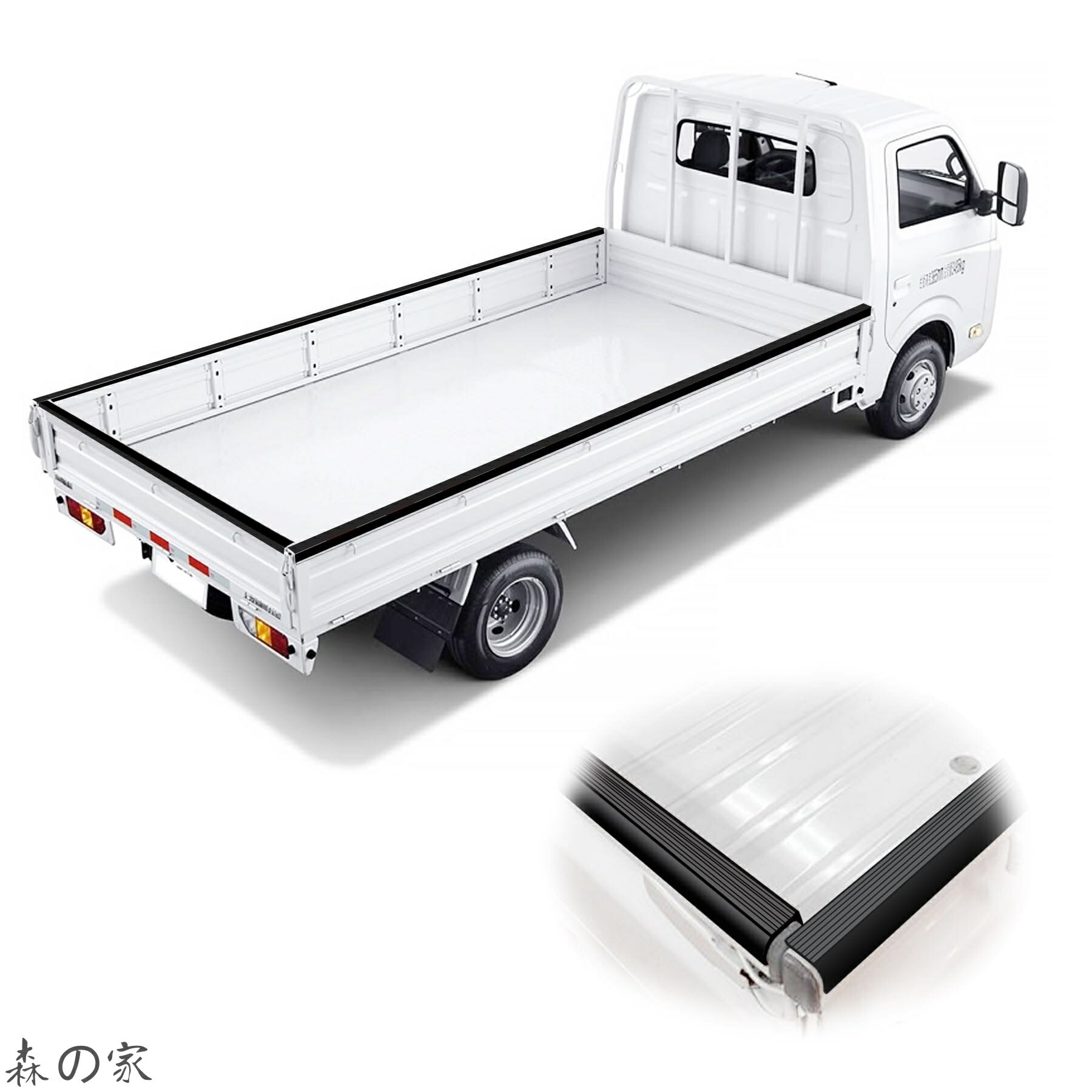 【送料無料】ゲートプロテクター（普通/小型/中型トラック対応）1.5t/2t/3t用 ゲートカバー アオリ 荷台カバー 鳥居プロテクター パネルカバー デュトロ エルフ キャンター ダイナ トヨエース カゼット アトラス タイタン専用 (5)（楽天・森の家）