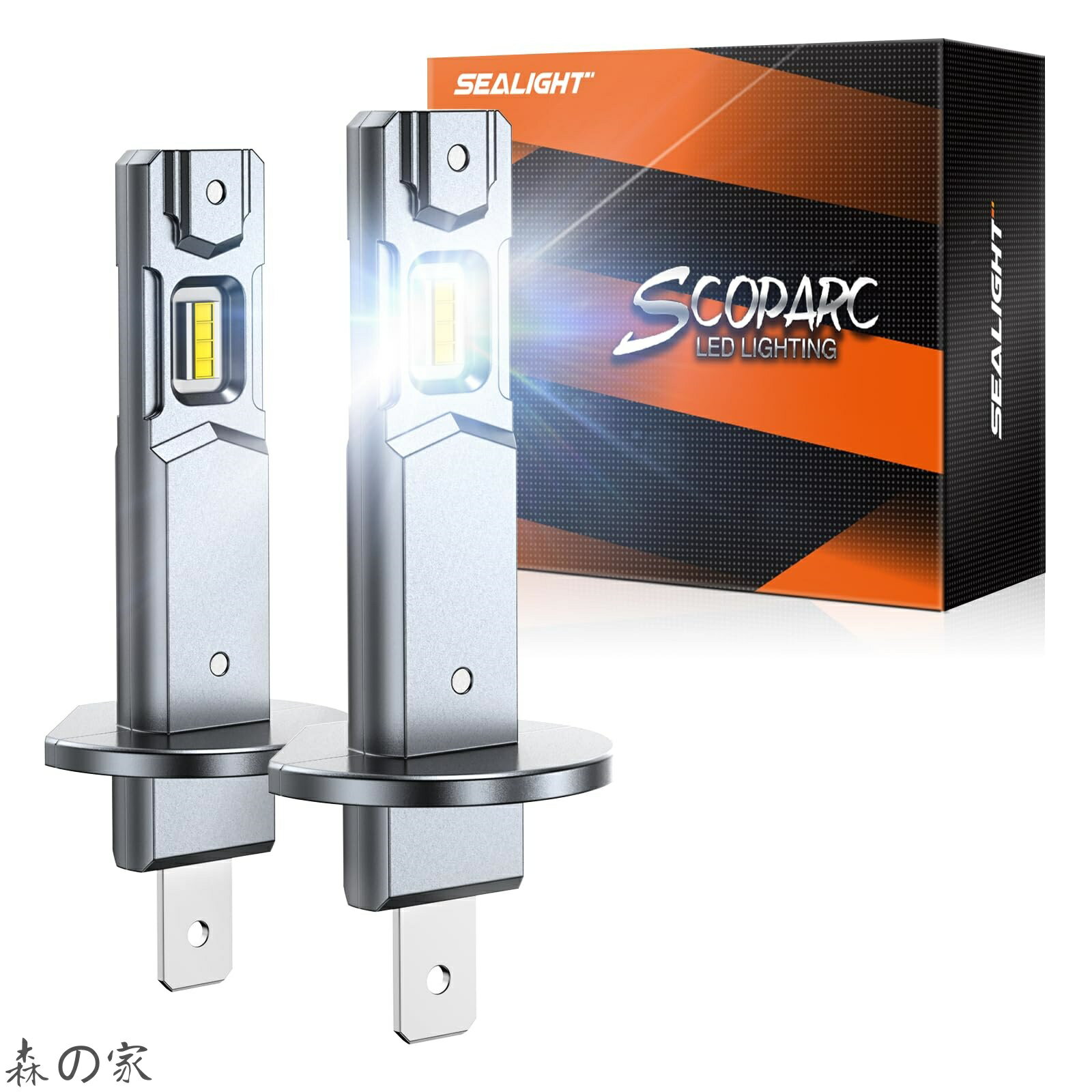 【送料無料】H1 ledヘッドライト 「爆光 30000LM 32個チップ搭載 4つの冷却機能 20000RPM静音ファン」 車 led ライト バルブ 新基準車検 50000時間 長寿命 DC9V-16V 6500K ホワイト 無極性＆ポン付け 四重放熱 35W*2 瞬間起動 ノイズ防止 キャンセラー内蔵