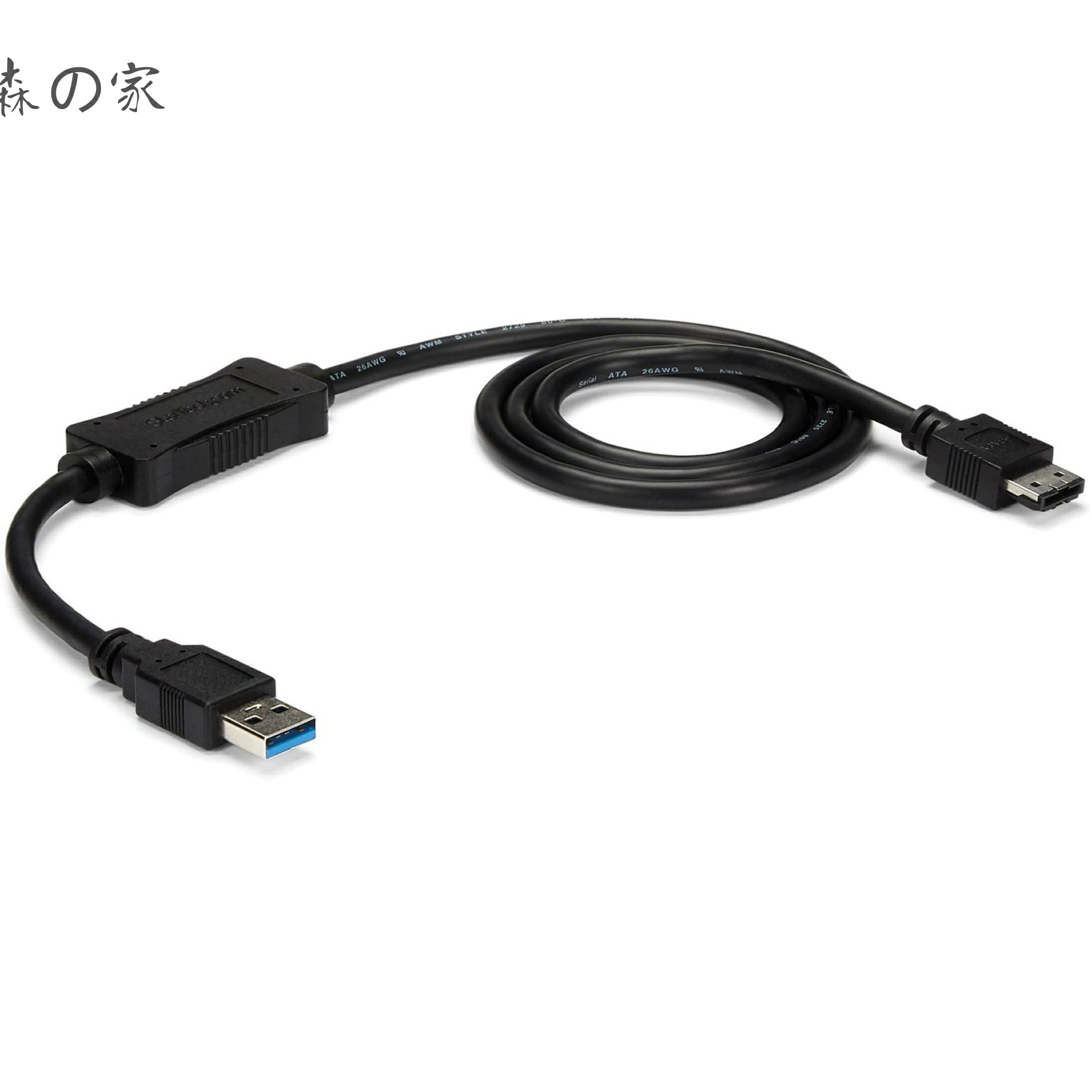 【送料無料】USB 3.0 - eSATA変換アダプタケーブル (91cm) eSATA対応HDD/SSD/光学ドライブを接続可能 USB3S2ESATA3