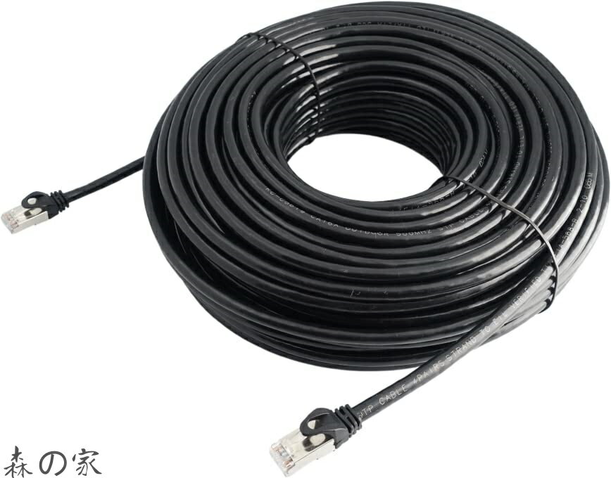 【送料無料】CAT6A 10m 屋外高耐久LANケーブル(カテゴリ6A) PE(ポリエチレン) 2重被覆 STPシールド 安心の国内ブランド品 屋外用 PoEカメラやPCのLAN通信ケーブルに 紫外線 耐候性 防水 10Gbps 10GBASE-T 屋外LAN配線 屋外仕様 十字セパレーター コネクタ