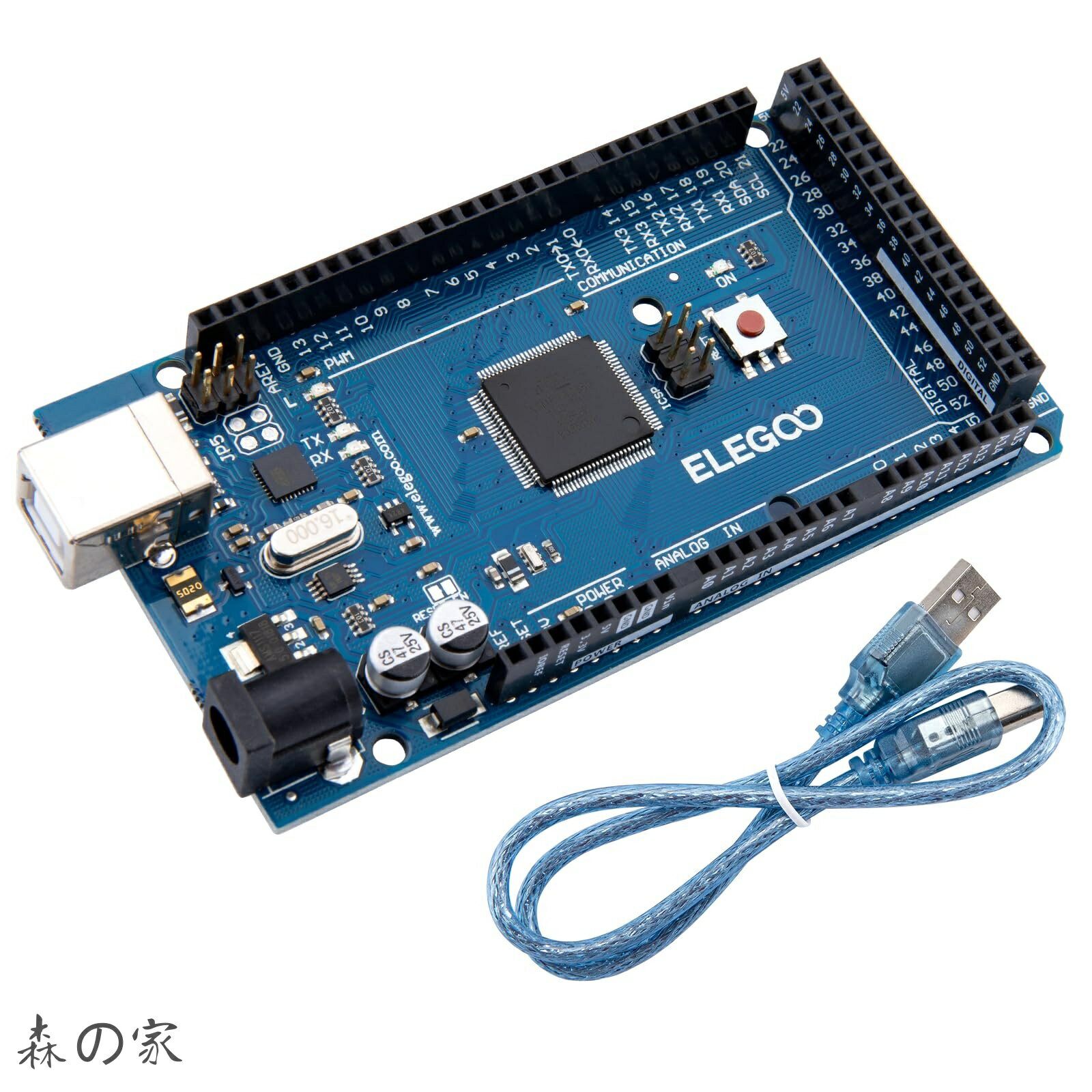 Arduino用 MEGA2560 R3ボード mega2560 MEGA16U2 + USB ケーブル (青)