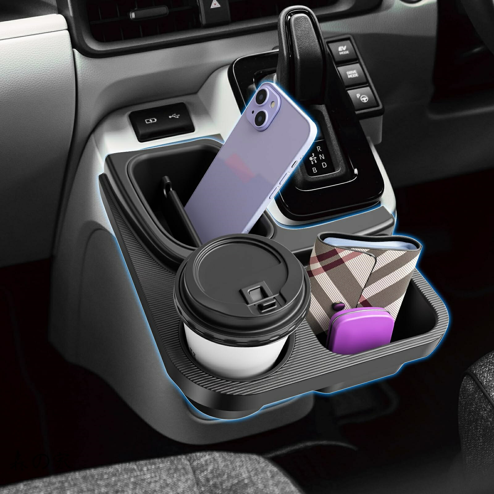 Rakuten - 【送料無料】トヨタ 新型 シエンタ 10系 15系 コンソールボックス 【改良済み】 新型シエンタ シフトサイドポケット 収納 小物入れ 新型シエンタ専用 内装 パーツ 滑り止め ラバーマット付き シエンタ 10系 アクセサリー 取付け簡単 【2025年8月モデルチェ