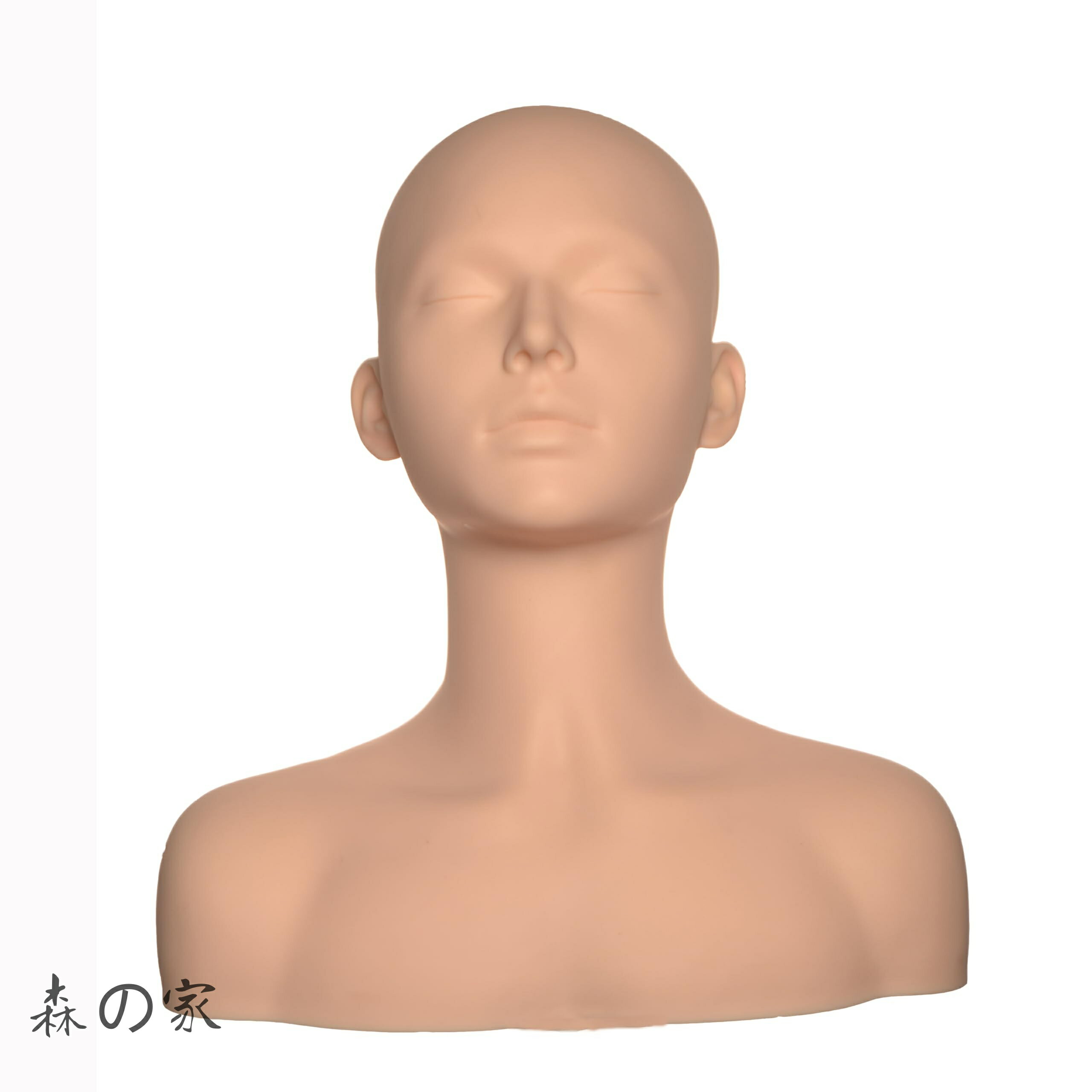 【送料無料】50-4 美容院マッサージエクササイズ手法頭モデル顔ツボ学習皮膚管理肩付き義人坊主モデルきれいな大きな耳