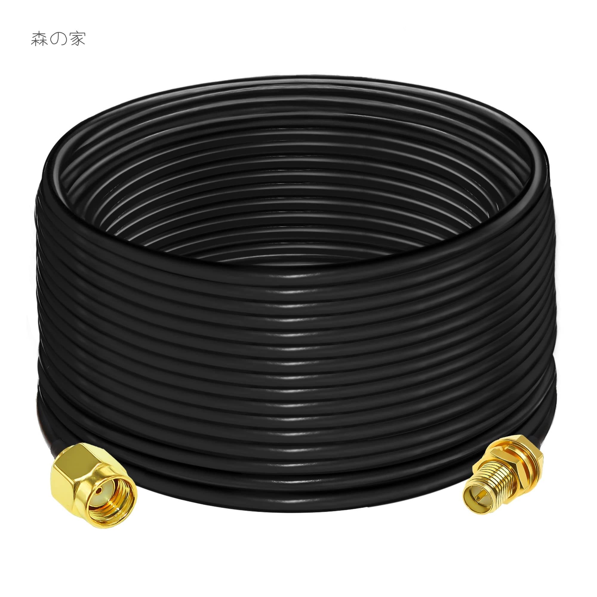 Rakuten - 【送料無料】RP SMA ジャンパーケーブル、49.2 フィート (15 m) RP-SMA メス - RP-SMA オス延長ケーブル、屋外アンテナ用低損失 50 オーム SMA 同軸