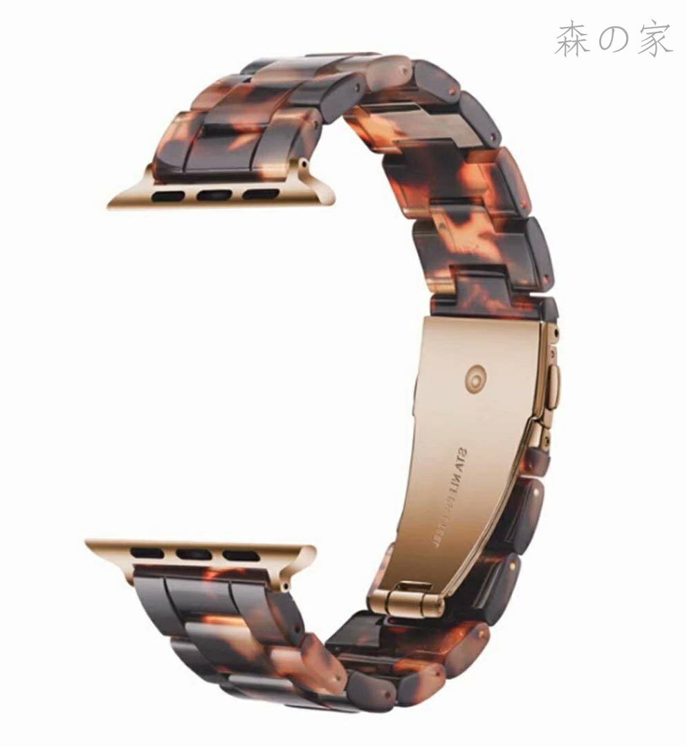 Rakuten - 【送料無料】軽量時計バンド スチールクラスプ付き と互換性があるApple Watch シリーズ 11/10/9/8/7 Ultra 3/2/1 SE 3/2/1 [2025] (46mm/45mm/44mm/49mm 亀の甲羅の色)