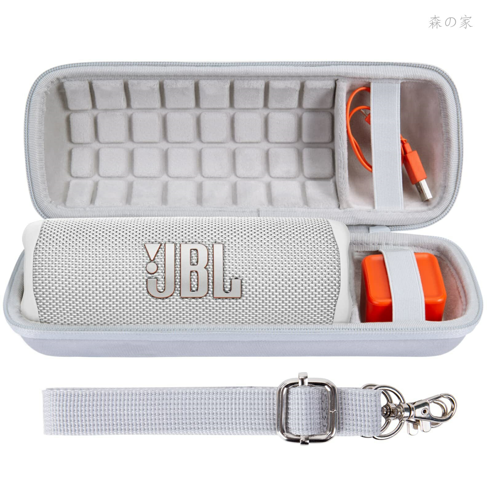 【送料無料】製 JBL Flip7/Flip6/Flip5/Flip4 Bluetoothスピーカー用収納ケース (ハードケース ホワイト ハードケース)