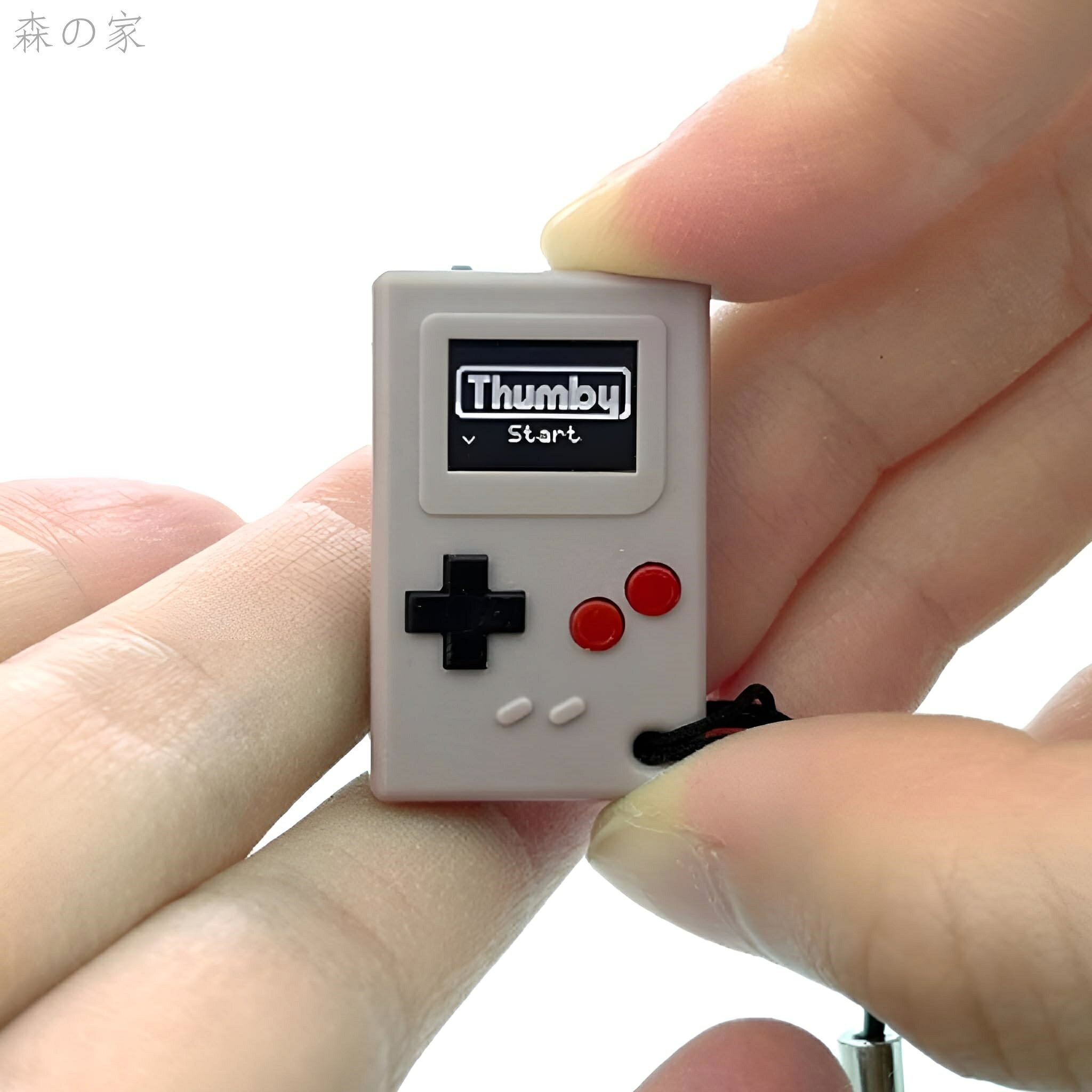 Thumby（サムビー）世界最小クラス ミニゲーム機 キーホルダー対応 プログラミング可能 レトロ携帯ゲーム グレー 