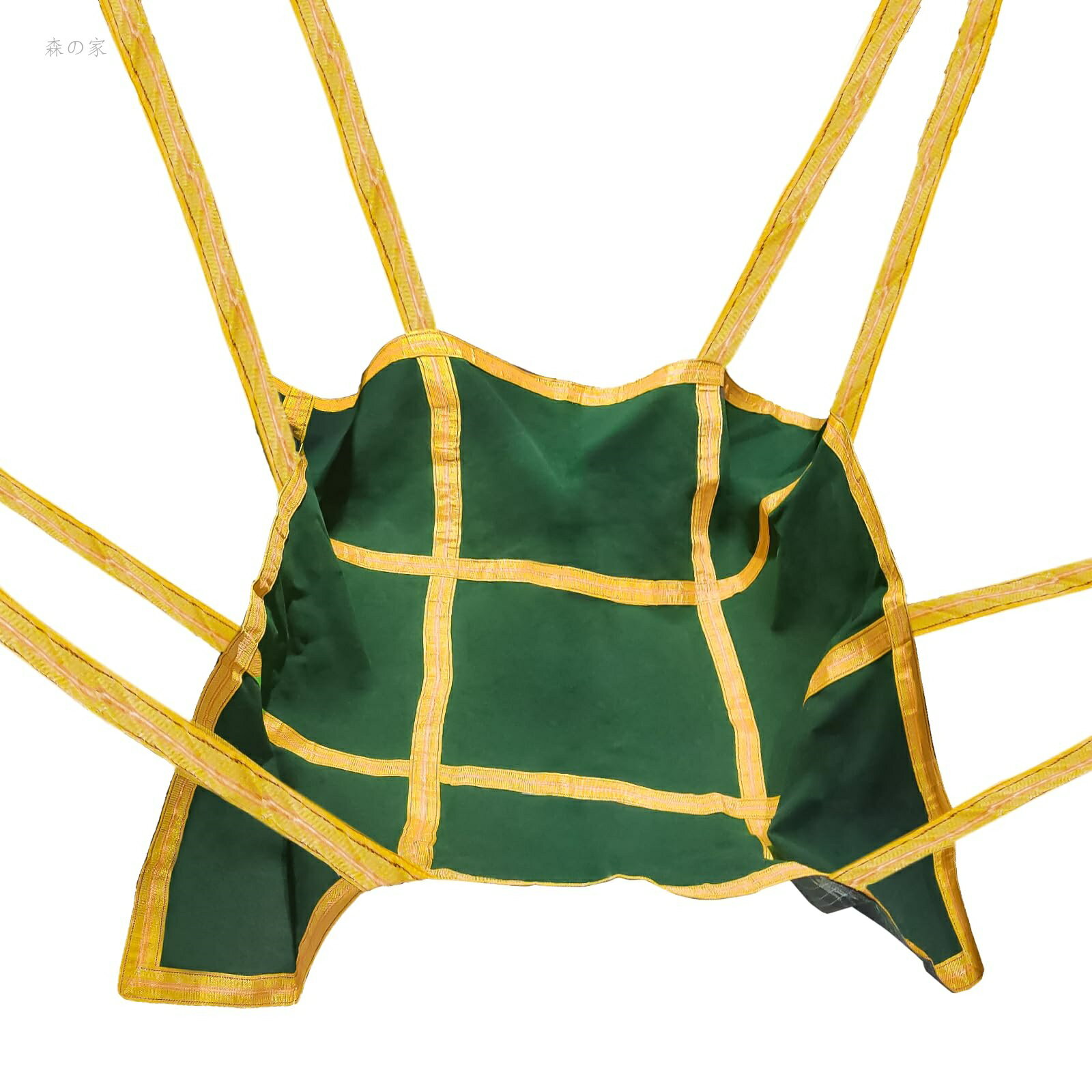 【送料無料】150×150cm 耐荷重1.5t 強靭 頑丈 布モッコ 八点吊りタイプ モッコタスキ イージーモッコ 軽量強力シートモッコ 荷揚げモッコ 吊り 摩耗に強い 建築・土木工事・港湾荷役対応 木材/土壌/砂などの輸送 重量物の吊り上げ・積み下ろしに最適 (150x150(cm))