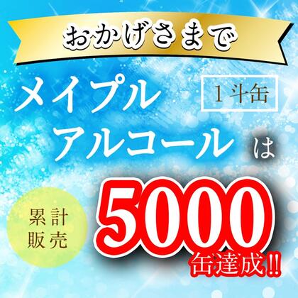 【送料無料】メイプルアルコール 75%　18リットル　18L　除菌 手指消毒 一斗缶　医療 介護 オフィス 厨房 ウイルス 家庭用 業務用 アルコール 75度 殺菌 手指 感染症対策 消毒液 高濃度