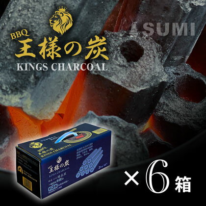 【送料無料・BBQに！】SUMI BBQ王様の炭 3kg×6箱 特選オガ備長炭 BBQやキャンプに最適！ ◆お得な6箱セット◆ バーベキュー キャンプ アウトドア 七輪 飲食店 オガ炭 オガ備長炭 炭 BBQ おすすめ