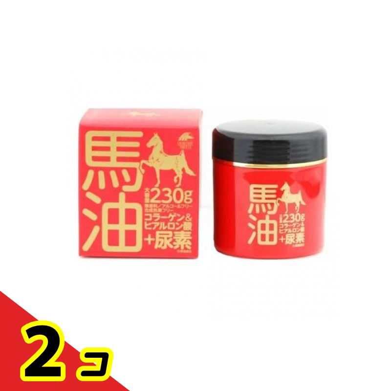 乐天商城 - ユニマットリケン 馬油クリーム+尿素 230g 2個セット